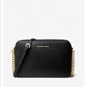 Michael Kors Large Jet Set Crossbody Bag Black